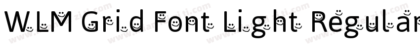 WLM Grid Font Light Regular字体转换